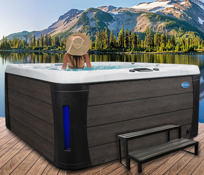 Calspas hot tub being used in a family setting - hot tubs spas for sale Surrey